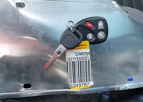 2002 Chevrolet Corvette из США, поврежденный, VIN 1G1YY22G525121011